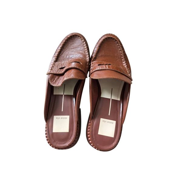 Dolce Vita Loafer Size 6.5 Brown Mules Low Heel Slip On NEW - Picture 5 of 9